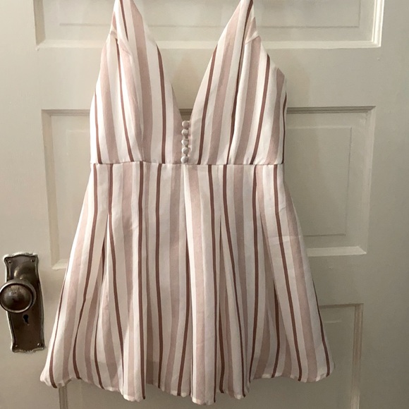 nektar clothing Other - Pink & Mauve Striped Romper